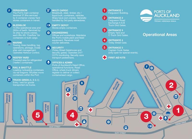 port of Auckland რუკა
