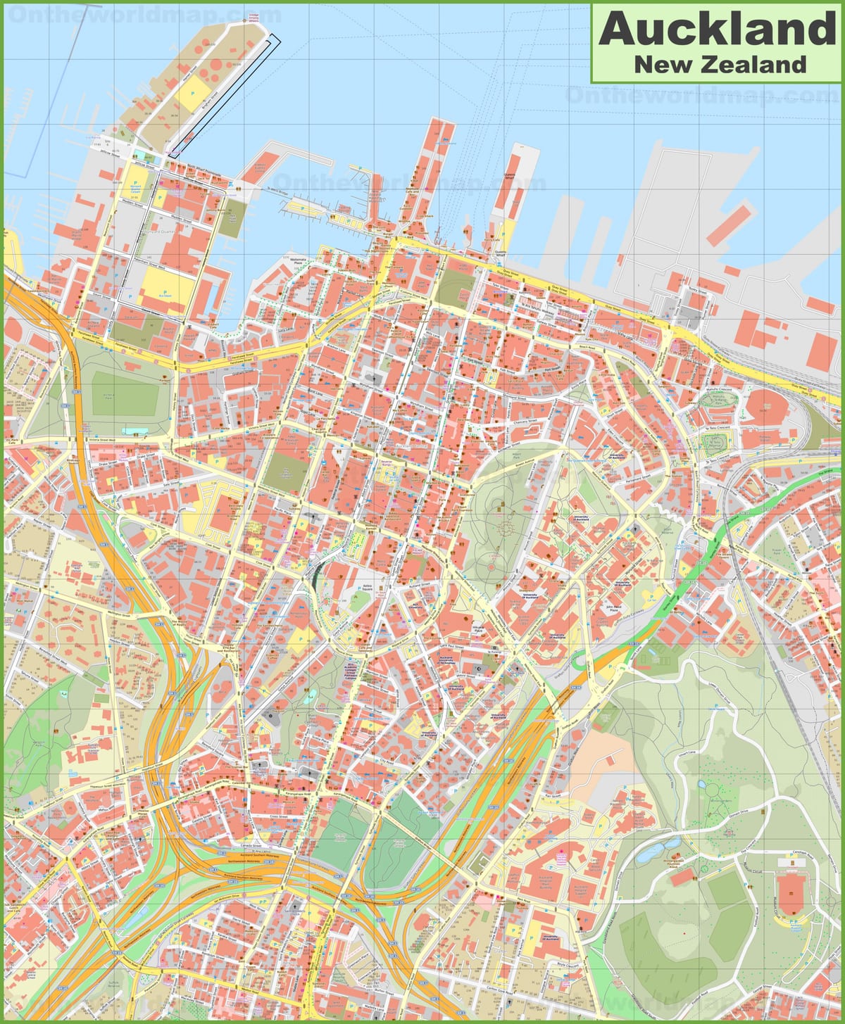 ქუჩის რუკა Auckland