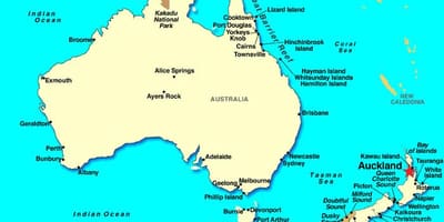 Auckland მსოფლიო რუკა