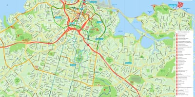 Auckland რუკა ახალი ზელანდია